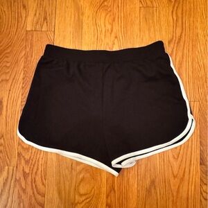 No Boundaries Girls Kids Black White Stripe Shorts Medium 7 9